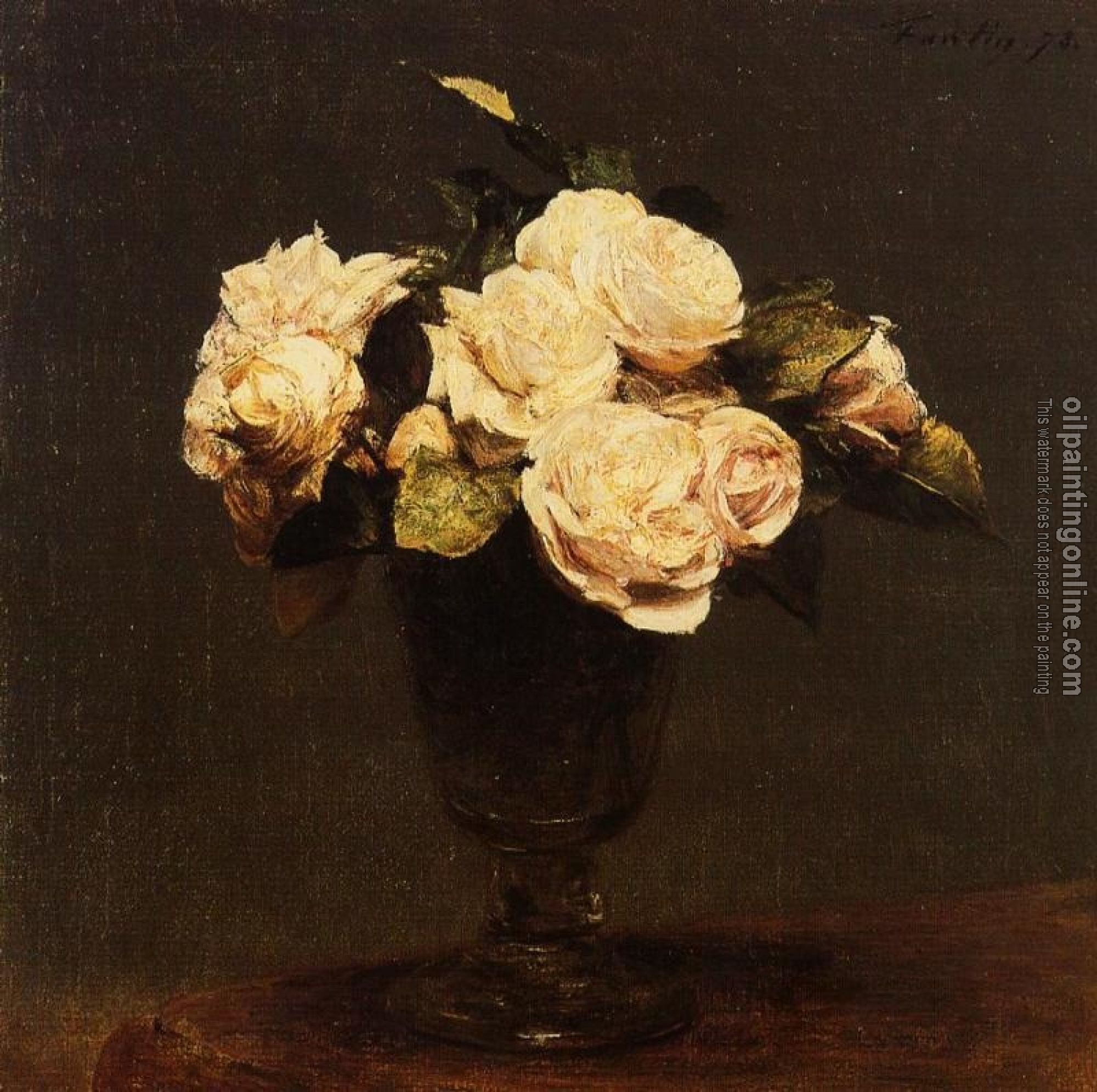 Fantin-Latour, Henri - White Roses